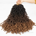 Ombre Gypsy Locs Crochet Braid Hair Wavy Goddess